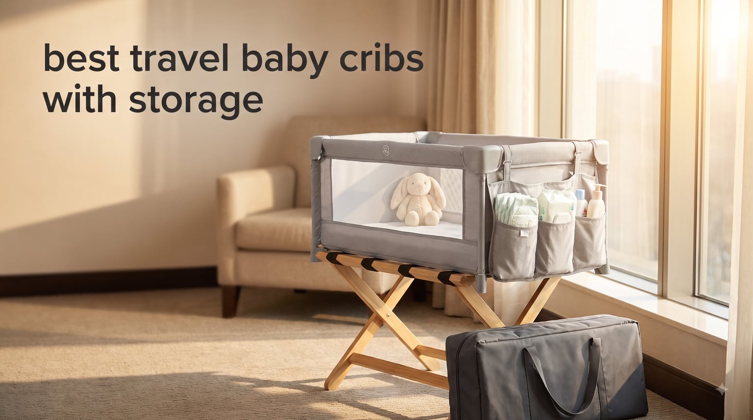 best travel baby cribs with storage
