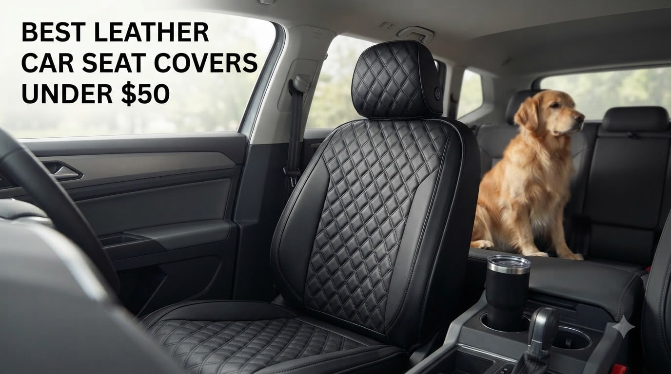 best leather car seat covers under $50