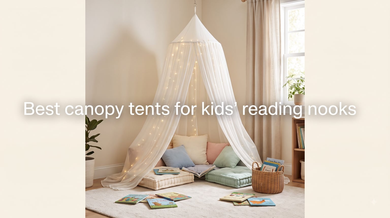 Best canopy tents for kids' reading nooks