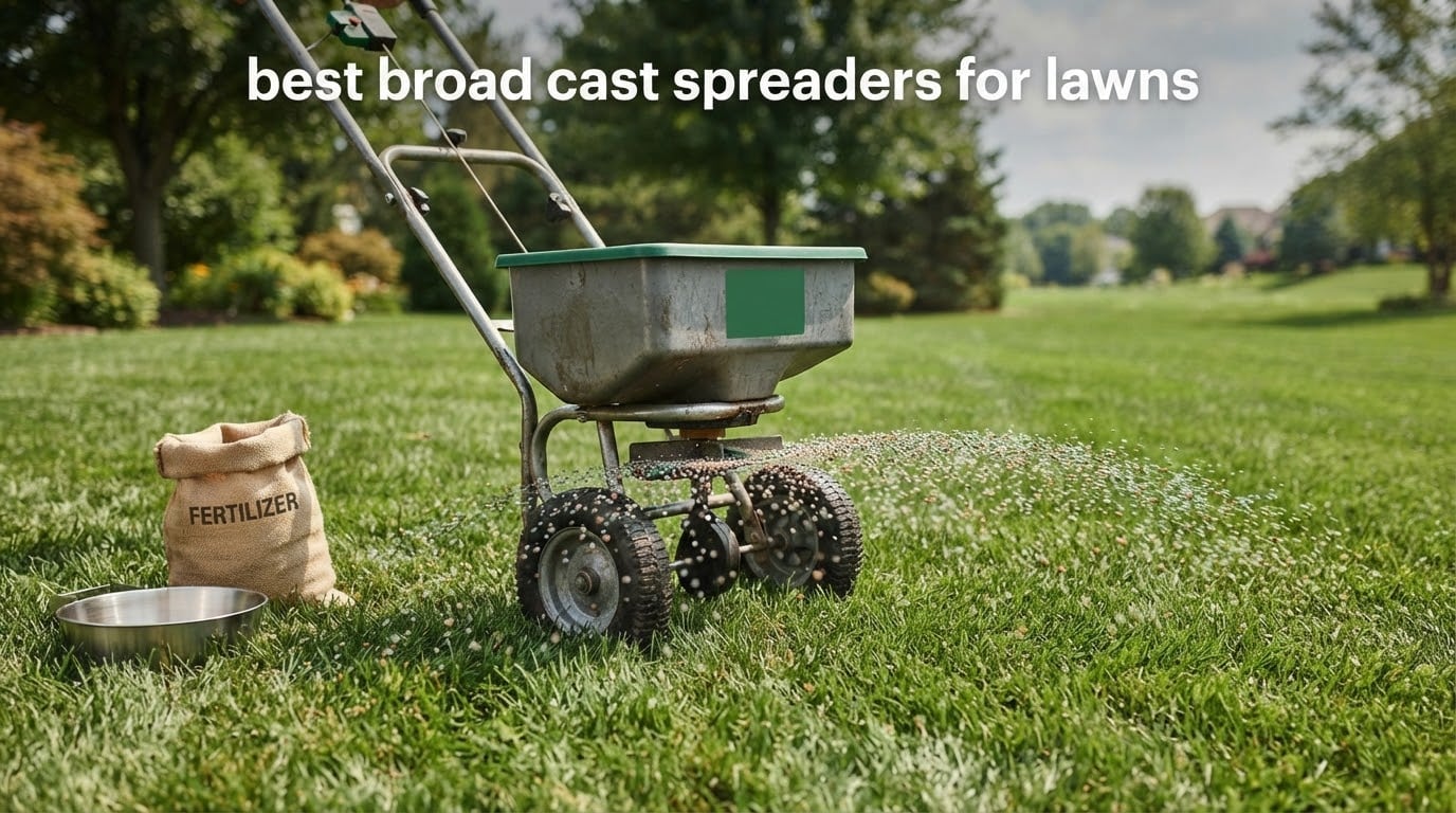 best broadcast spreaders for lawns