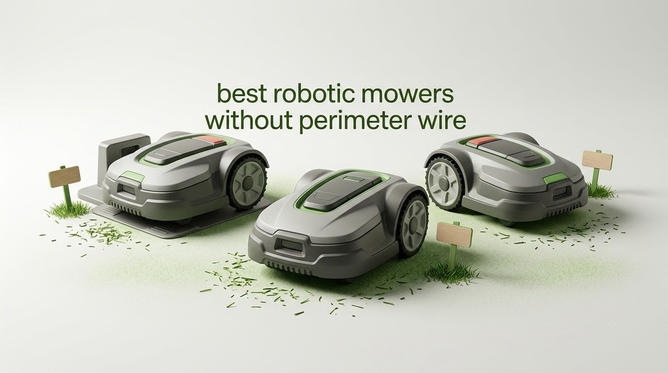 best robotic mowers without perimeter wire
