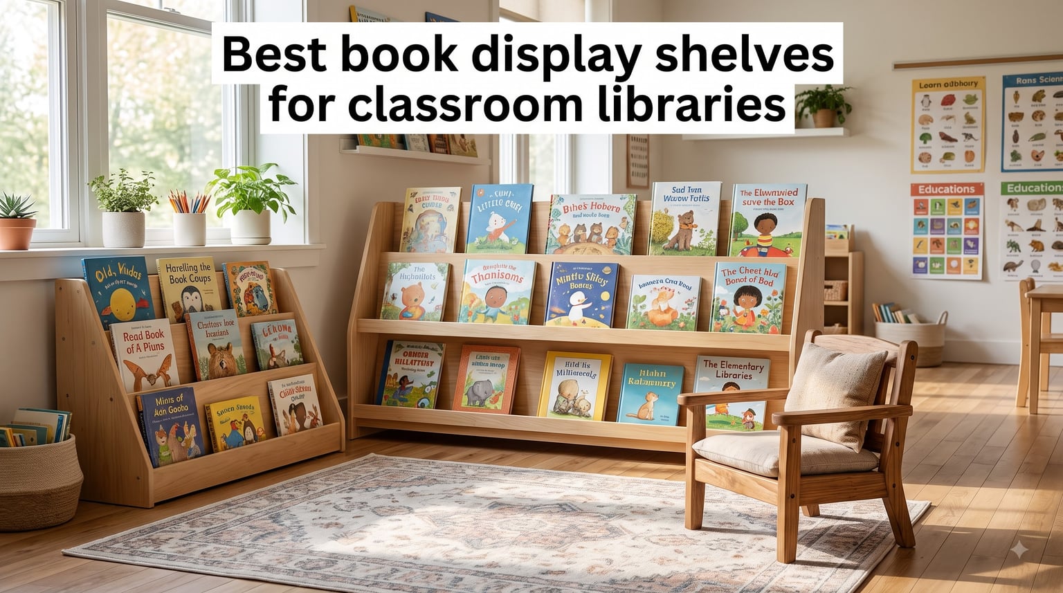 Best book display shelves for classroom libraries