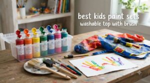 best kids paint sets washable top with brush