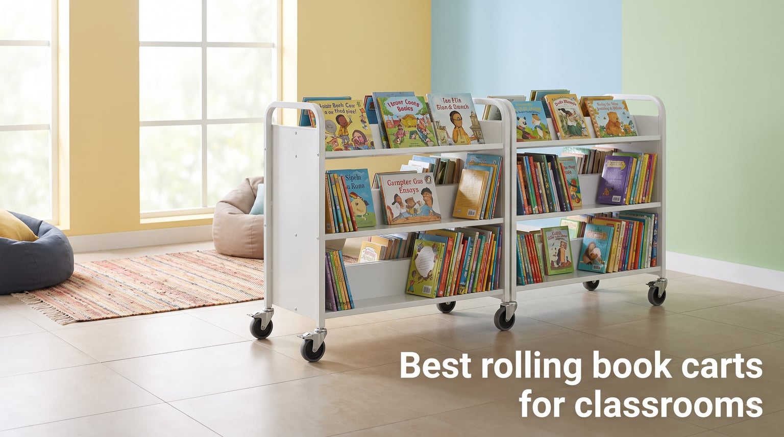 Best rolling book carts for classrooms