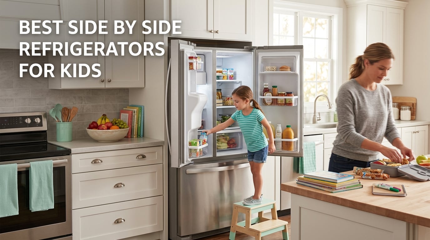 best side by side refrigerators for kids