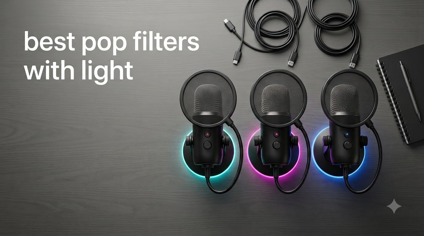 best pop filters with light