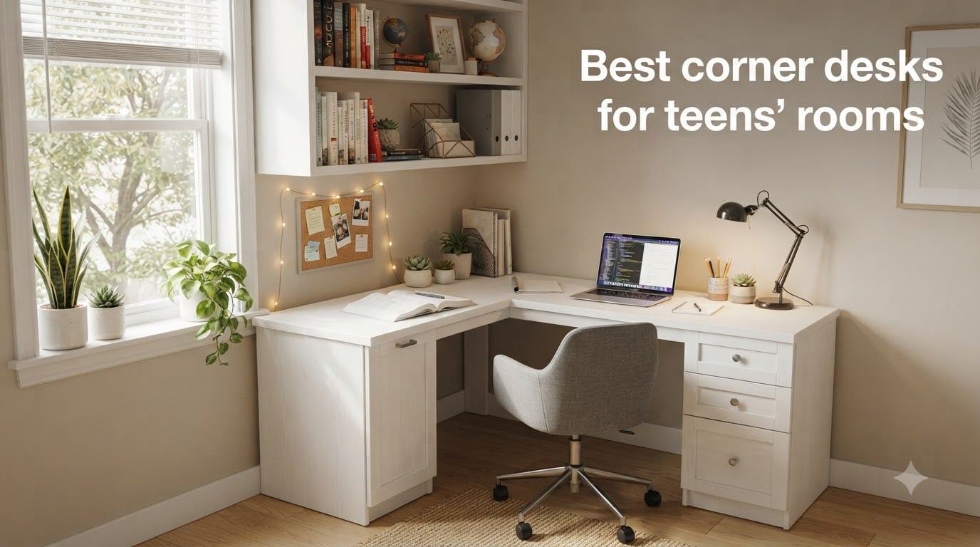 Best corner desks for teens' rooms