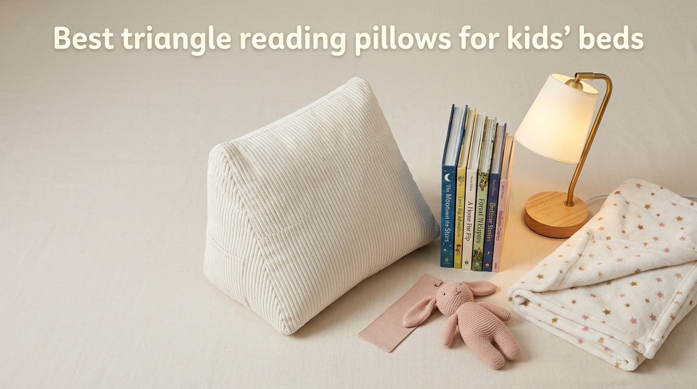Best triangle reading pillows for kids' beds
