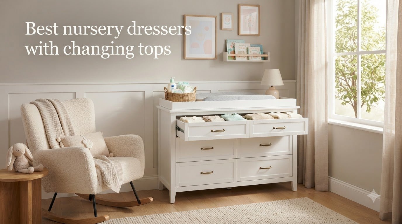 Best nursery dressers with changing tops