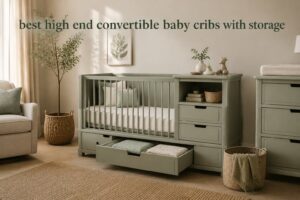 best high end convertible baby cribs with storage