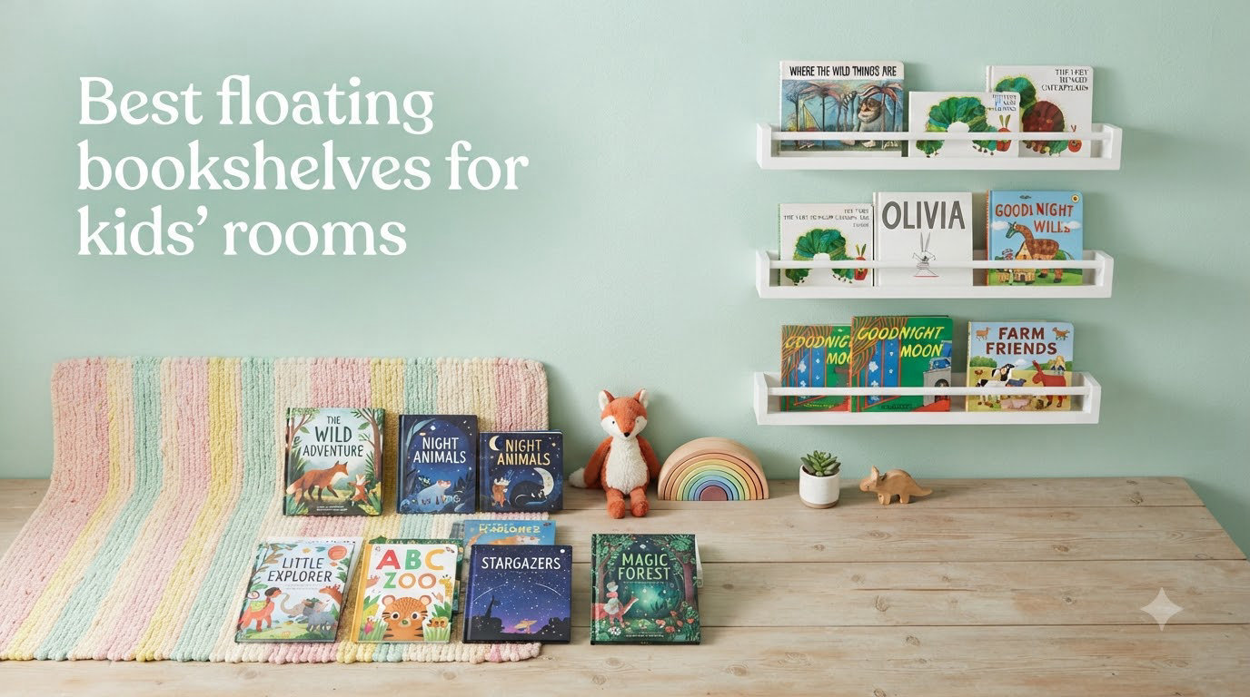 Best floating bookshelves for kids' rooms