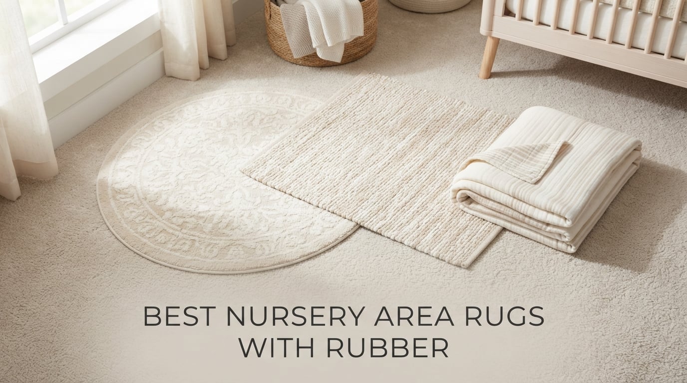 best nursery area rugs with rubber