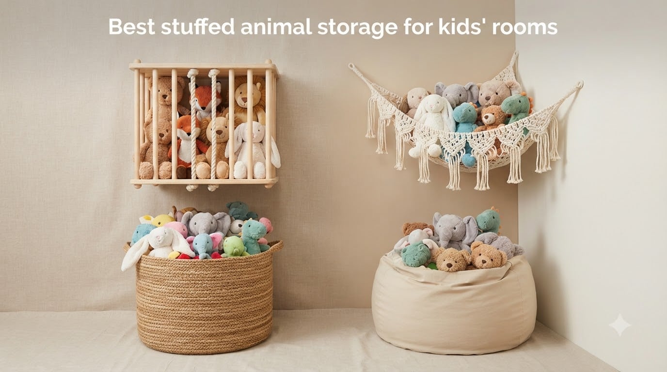 Best stuffed animal storage for kids' rooms