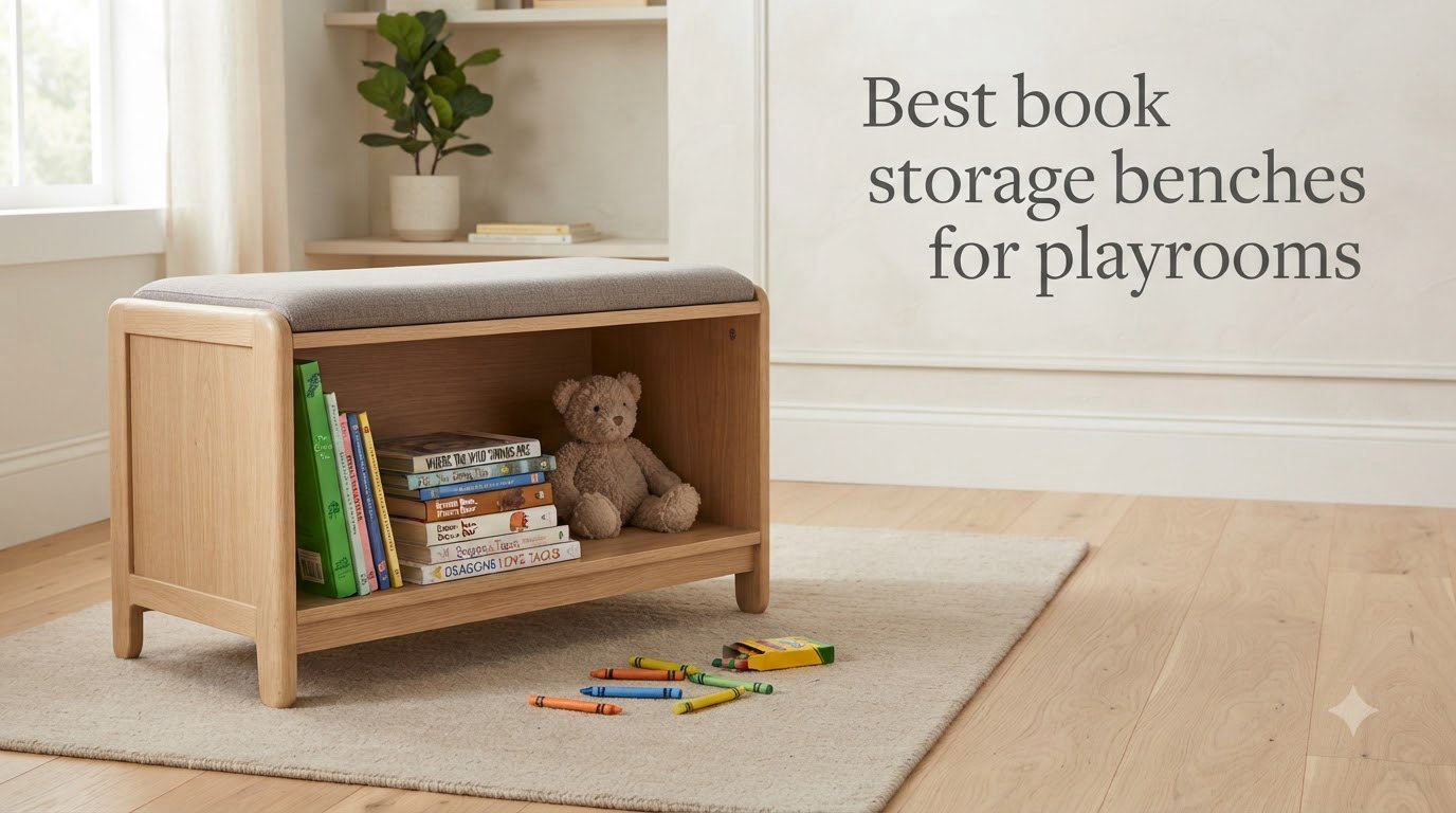 Best book storage benches for playrooms