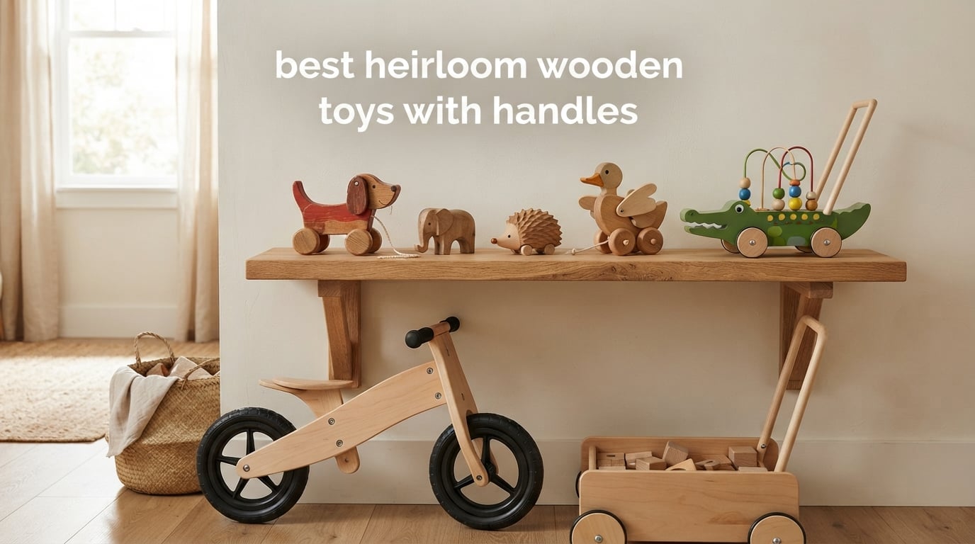 best heirloom wooden toys with handles
