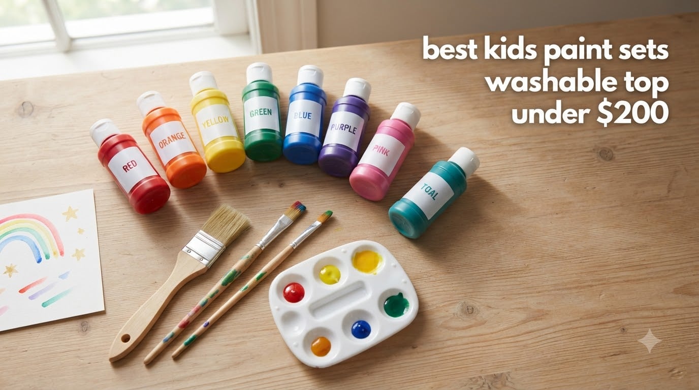 best kids paint sets washable top under $200