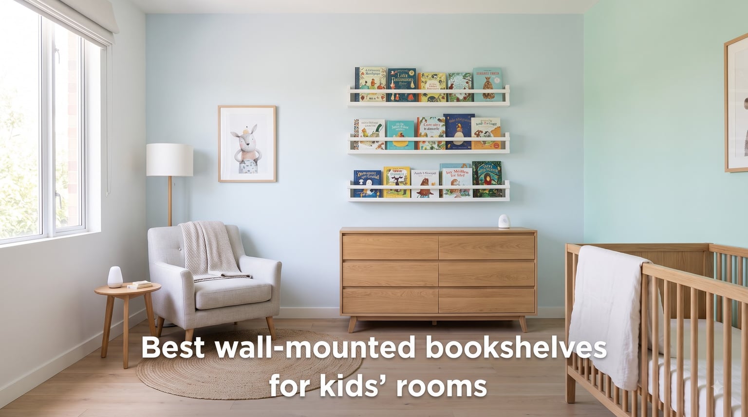 Best wall-mounted bookshelves for kids' rooms