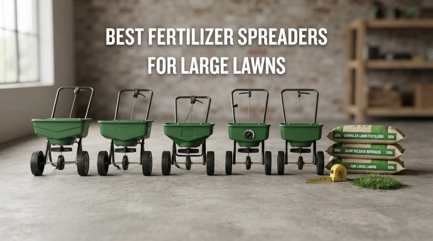 best fertilizer spreaders for large lawns