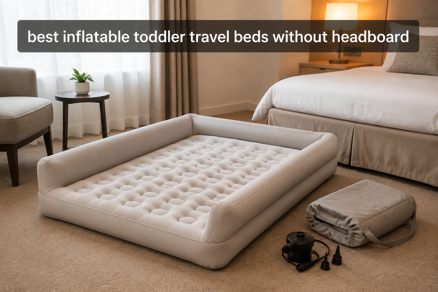 best inflatable toddler travel beds without headboard