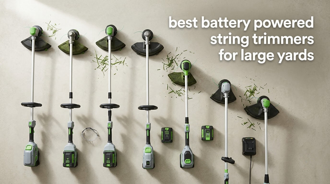 best battery powered string trimmers for large yards