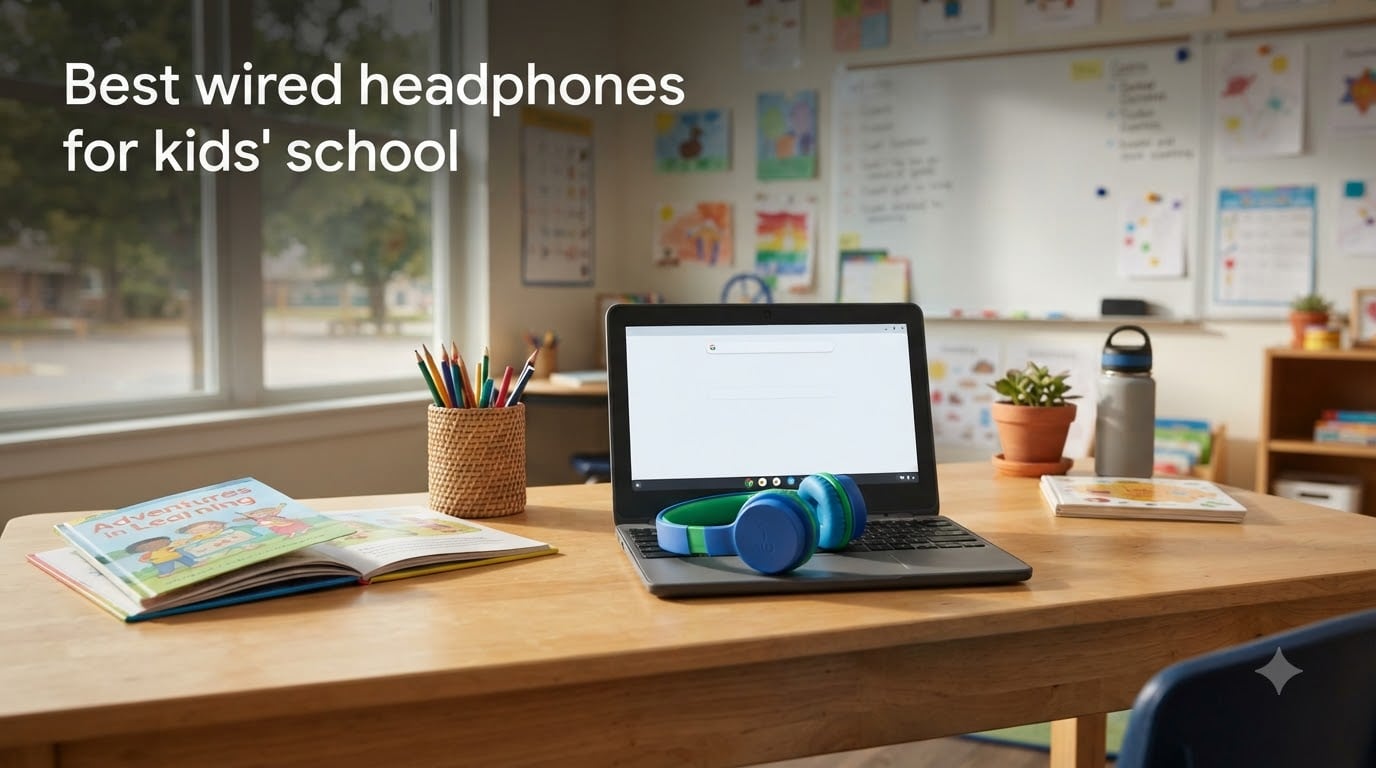 Best wired headphones for kids' school