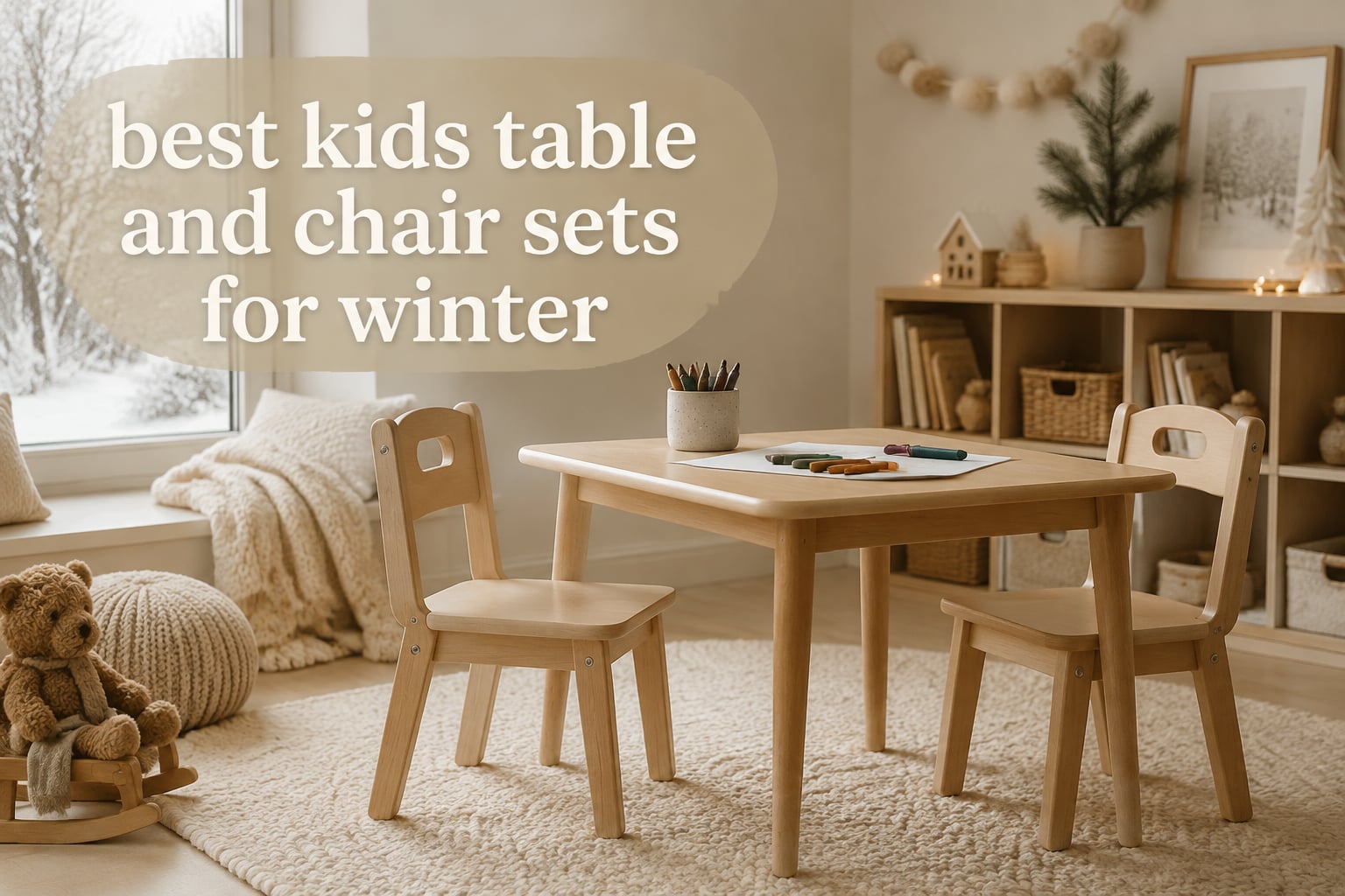 best kids table and chair sets for winter