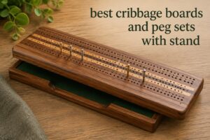 best cribbage boards and peg sets with stand
