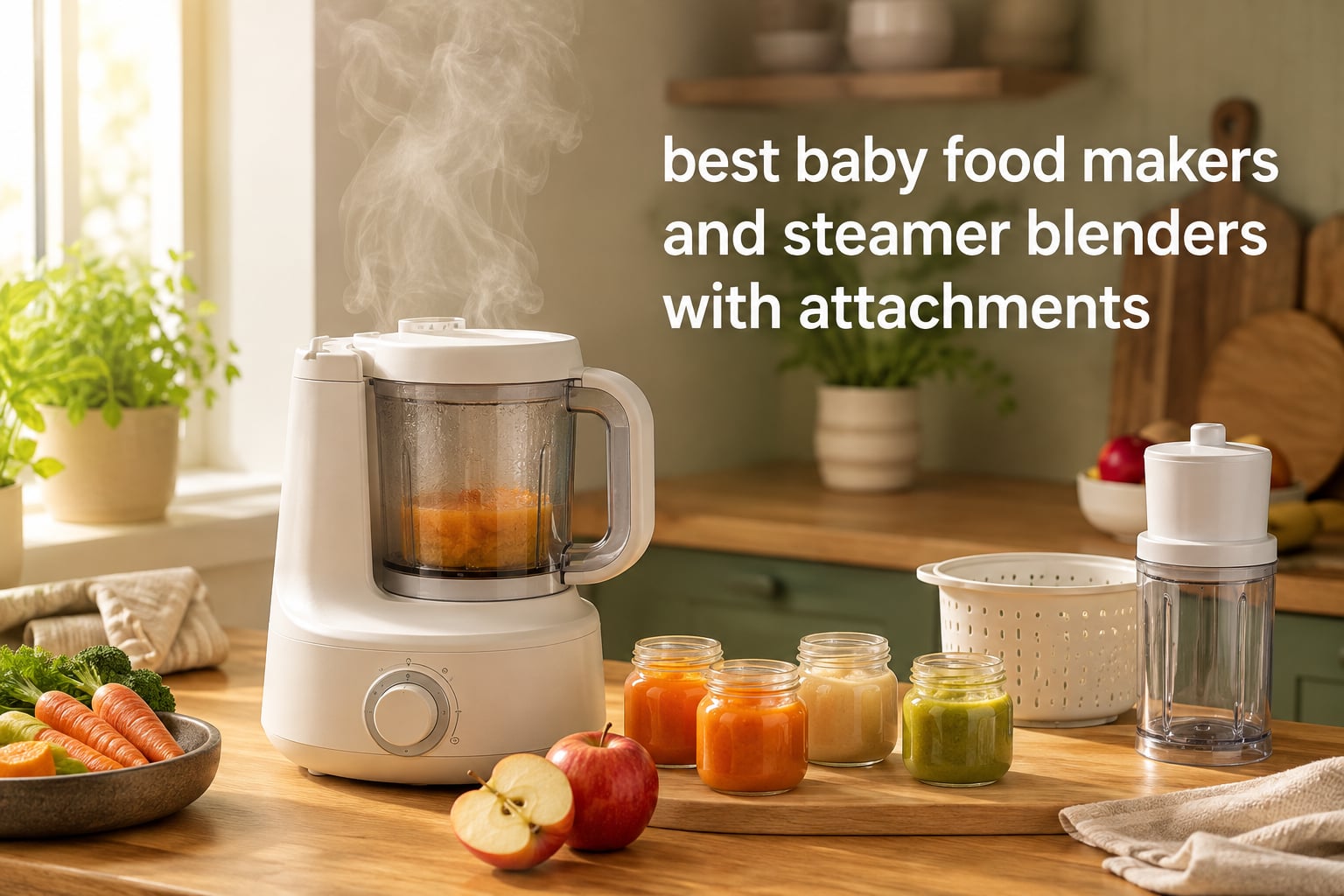 best baby food makers and steamer blenders with attachments
