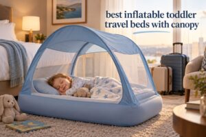 best inflatable toddler travel beds with canopy