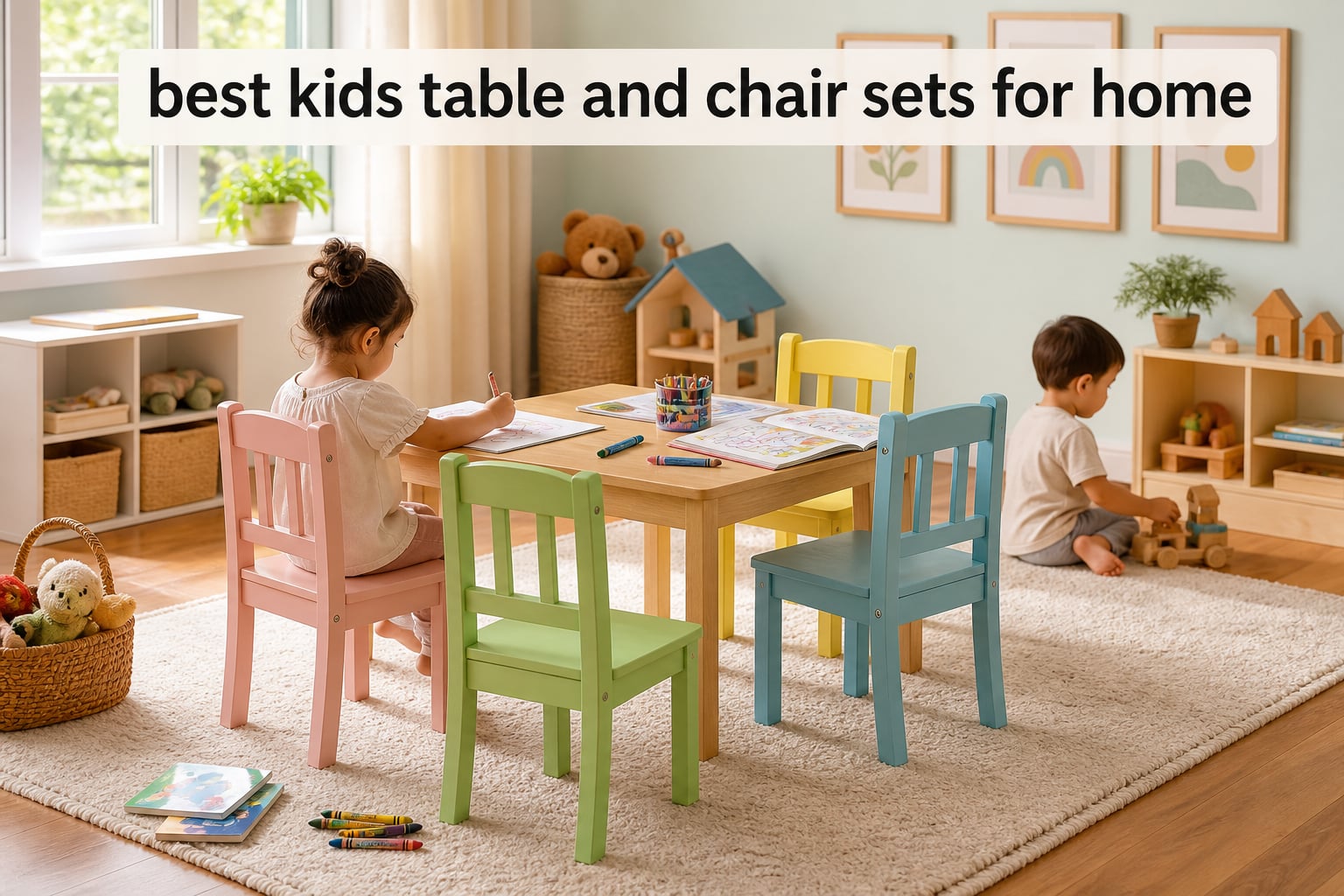 best kids table and chair sets for home