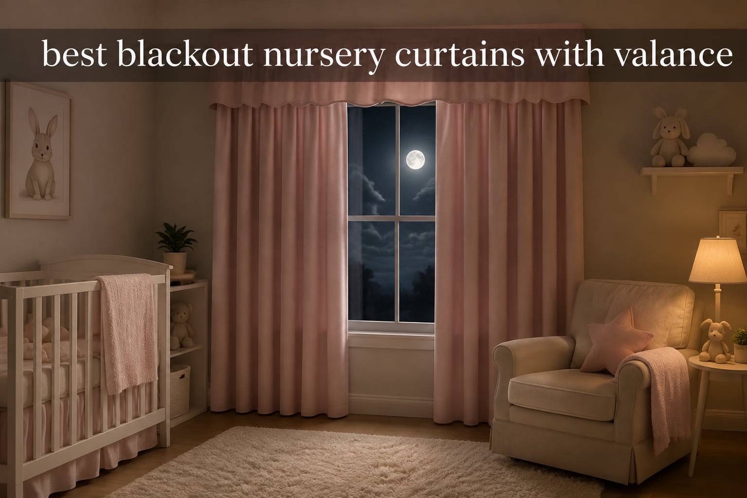 best blackout nursery curtains with valance