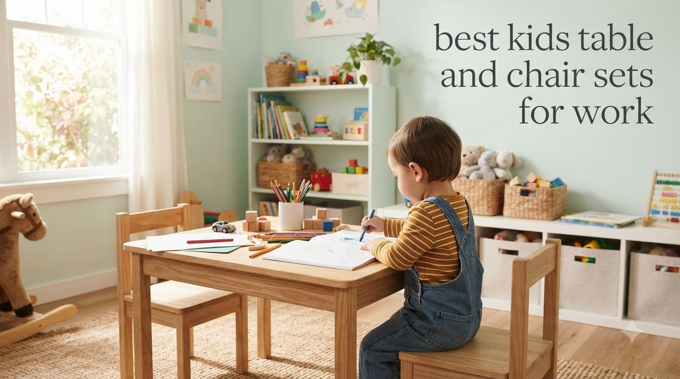 best kids table and chair sets for work