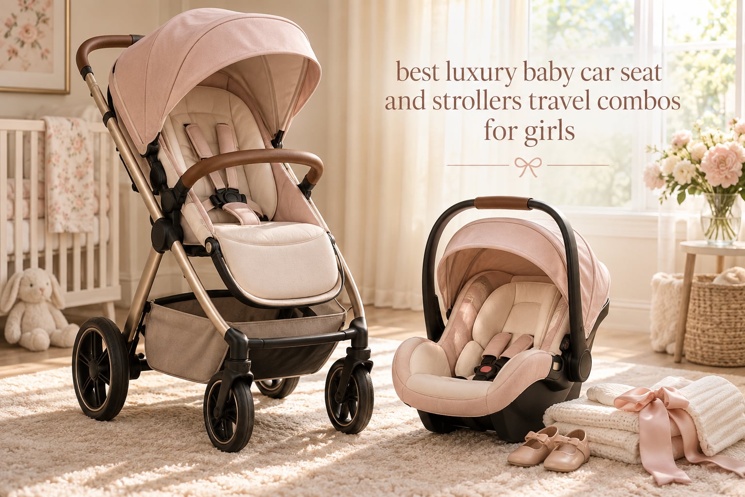 best luxury baby car seat and strollers travel combos for girls