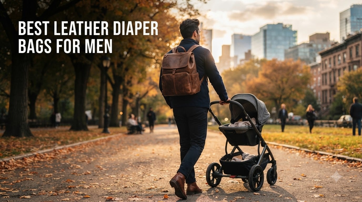 best leather diaper bags for men
