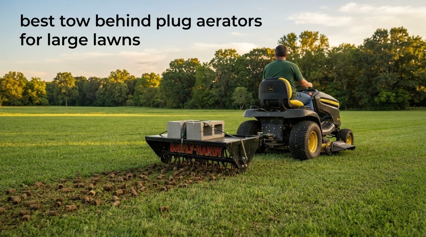 best tow behind plug aerators for large lawns