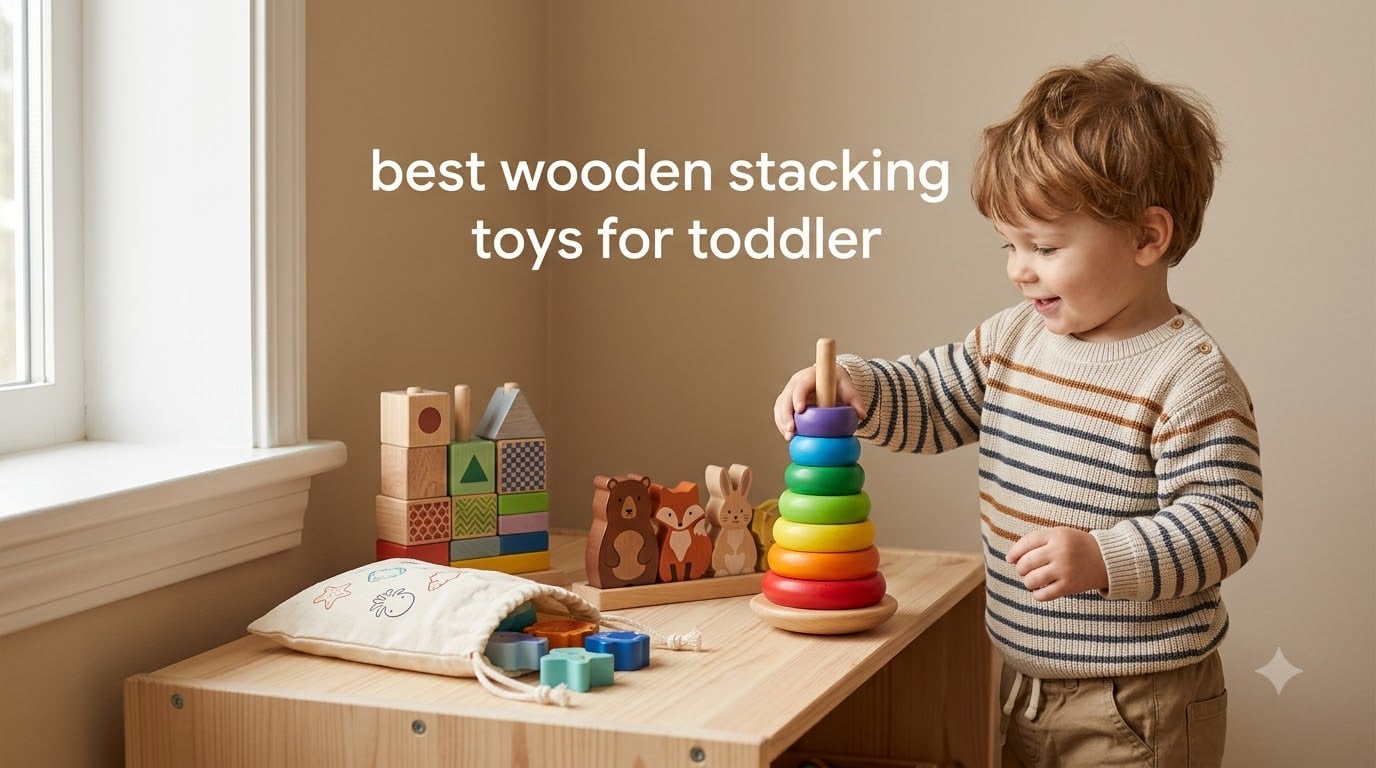 best wooden stacking toys for toddler
