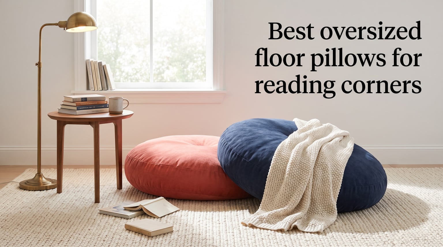 Best oversized floor pillows for reading corners