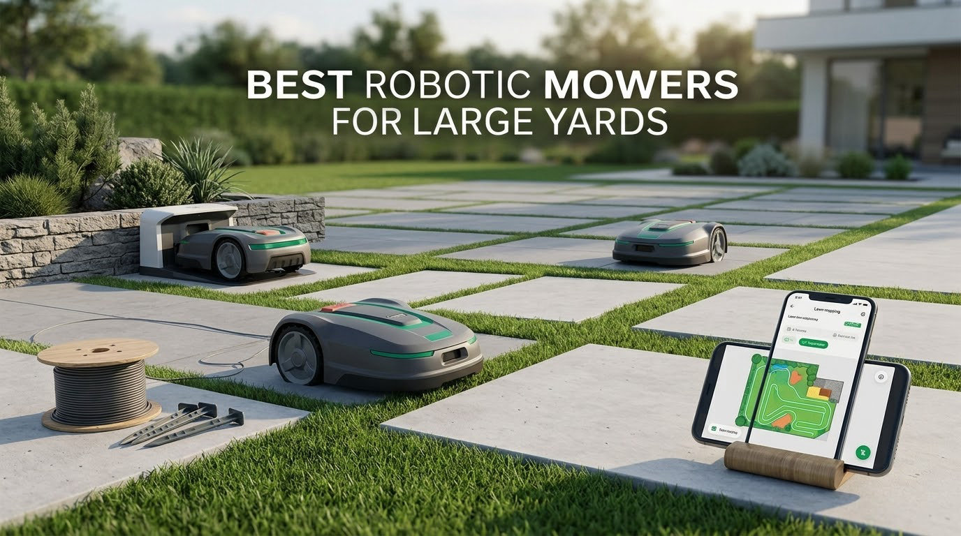 best robotic mowers for large yards