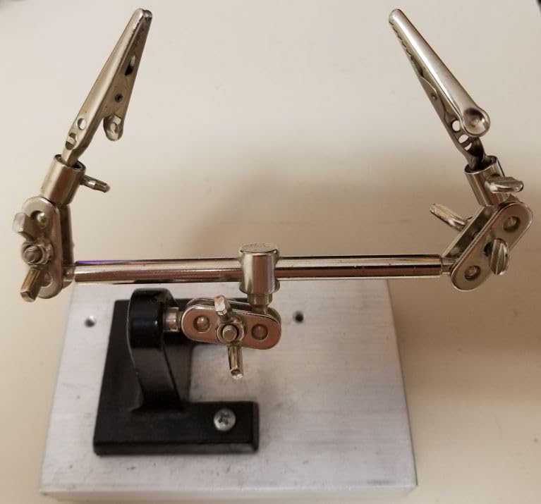 NEIKO 01902 Adjustable Helping Hand with Magnifying Glass, Third Hand Solder Aid, Soldering Wire Station Stand with Dual Alligator Clips and a Heavy Base, Beading & Jewelry Making Tools, Solder Holder customer photo 2