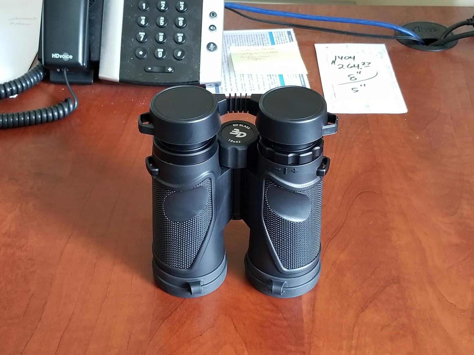 Carson 3D ED Series 10x42mm High Definition Compact and Waterproof Binoculars with ED Glass, Black (TD-042ED) customer photo 1