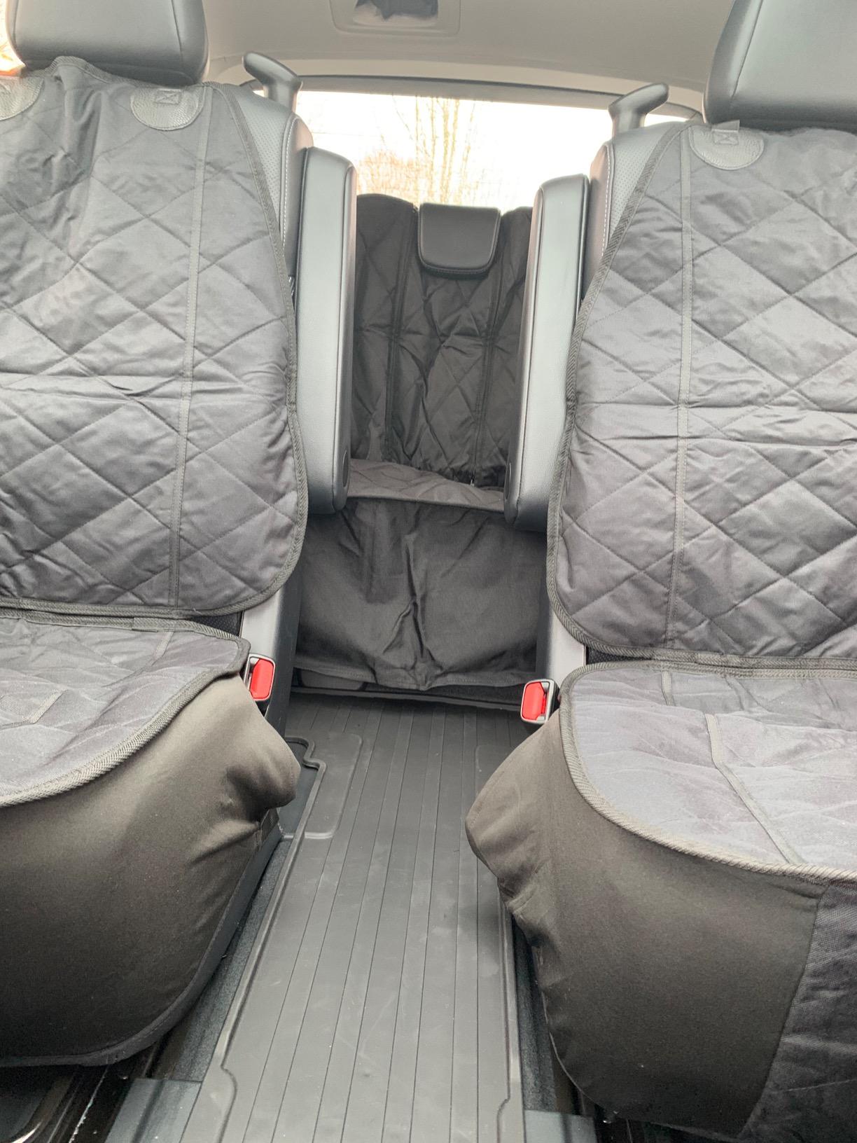 4Knines Heavy Duty Front Bucket Seat Cover for Dogs, Waterproof, Black customer photo 2