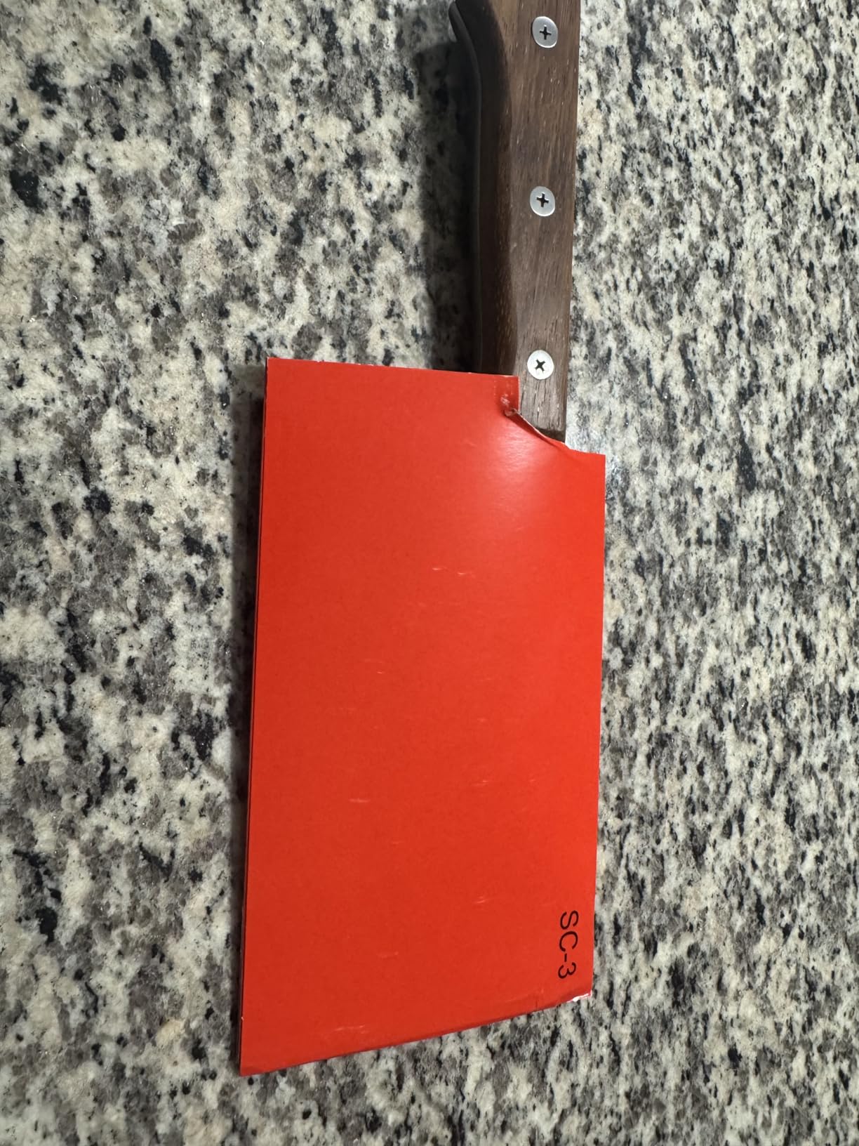 Juvale Meat Cleaver - 8-Inch Stainless Steel Blade, Wood Handle - Heavy-Duty Butcher Knife & Bone Cleaver for Beef Brisket, Meat Cutting & Chopping - Chopping Knife customer photo 2
