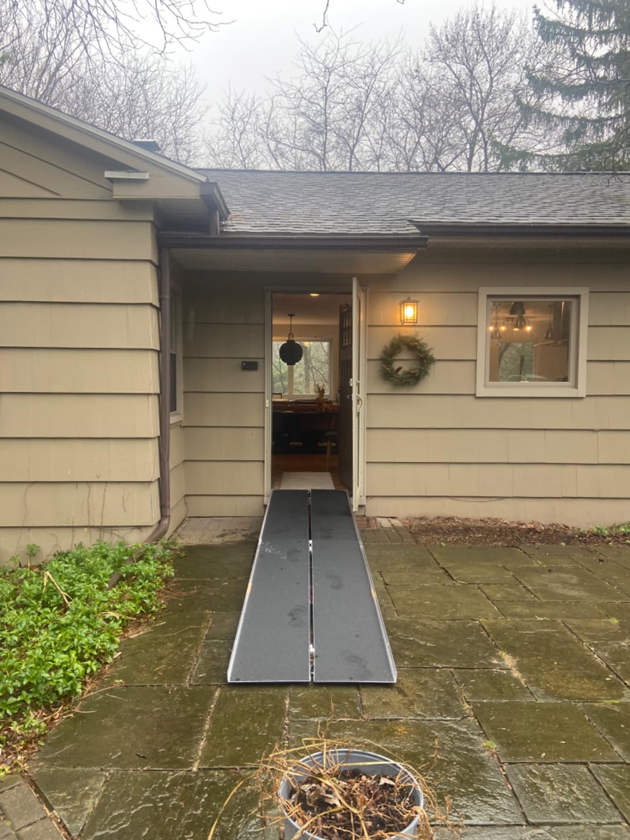 12’ Portable Wheelchair Ramp for Home Steps, 600 lb, Scooter, Silver Spring customer photo 2
