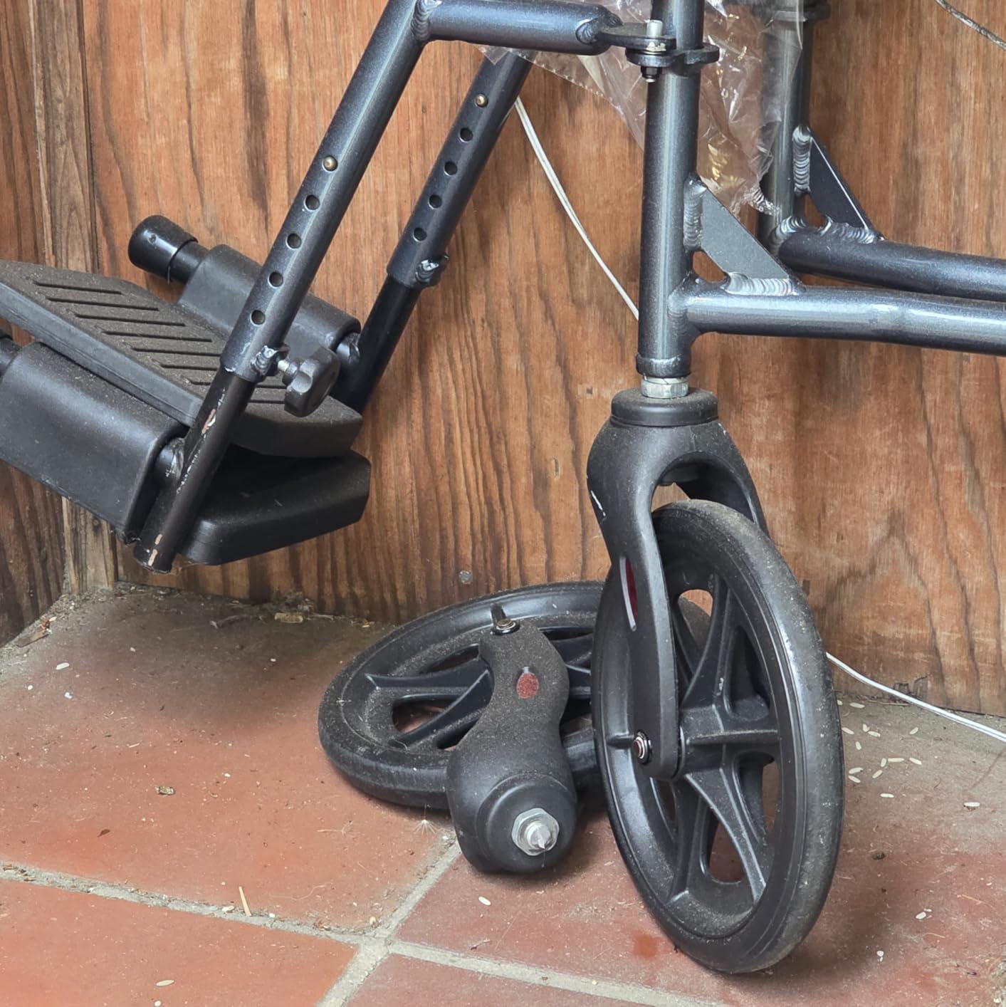 NOVA Ultra Lightweight Transport Wheelchair for Adults, Foldable Travel Wheelchair with 19” Seat Width, Compact Design, Easy to Carry, Black customer photo 1