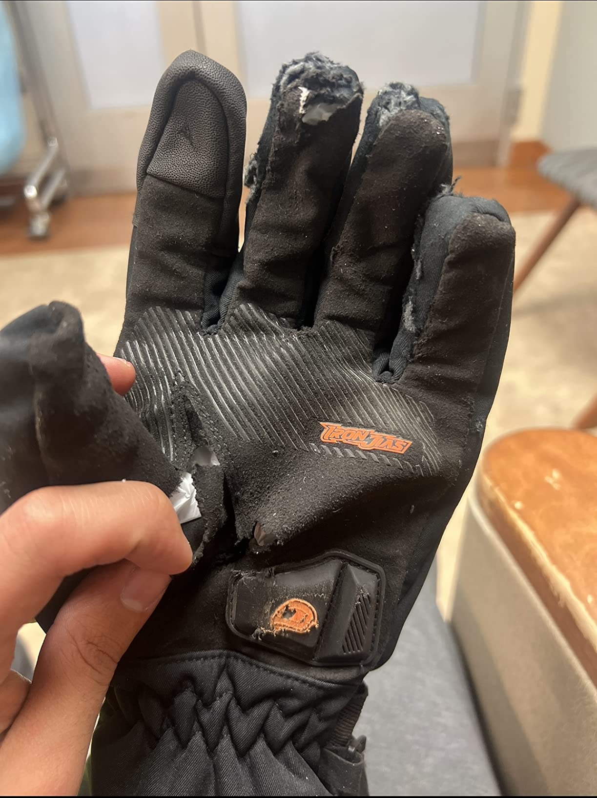 IRON JIA'S Winter Motorcycle Gloves for Men and Women, CE Level 1 KP customer photo 2