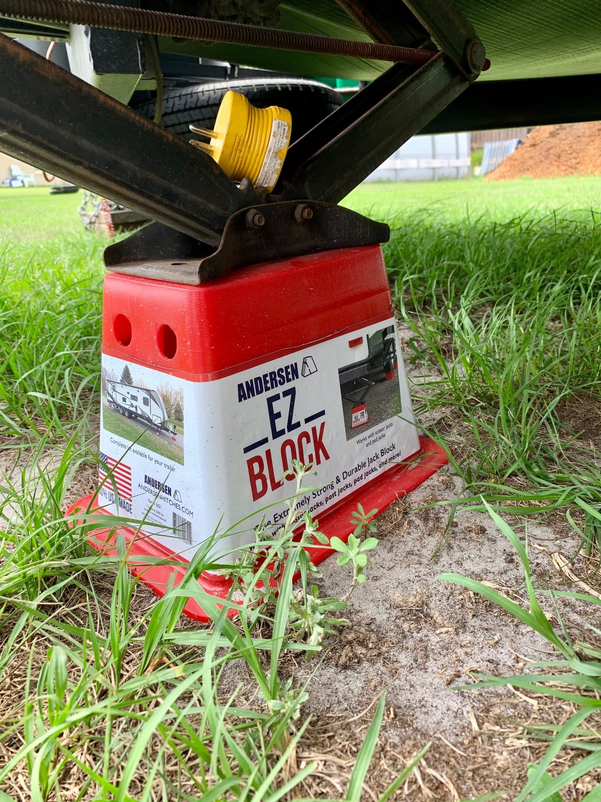 ANDERSEN HITCHES | RV Accessories | Single Trailer EZ Jack Block| Leveling System | RV Stabilizer Stands | Heavy Duty Camper Level for RVs | 3621 customer photo 2