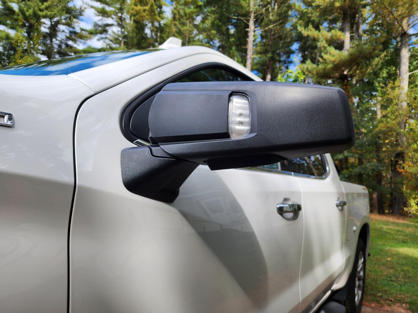K SOURCE Snap & Zap 80930 Custom Fit Towing Mirror for 2019-2024 Silverado 1500, Sierra 1500, Patented customer photo 1