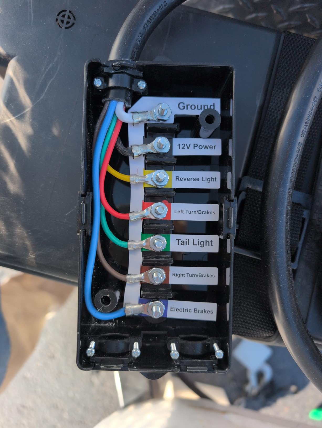 RVGUARD 7 Way 8 Foot Trailer Cord with 7 Gang Junction Box Kit customer photo 1