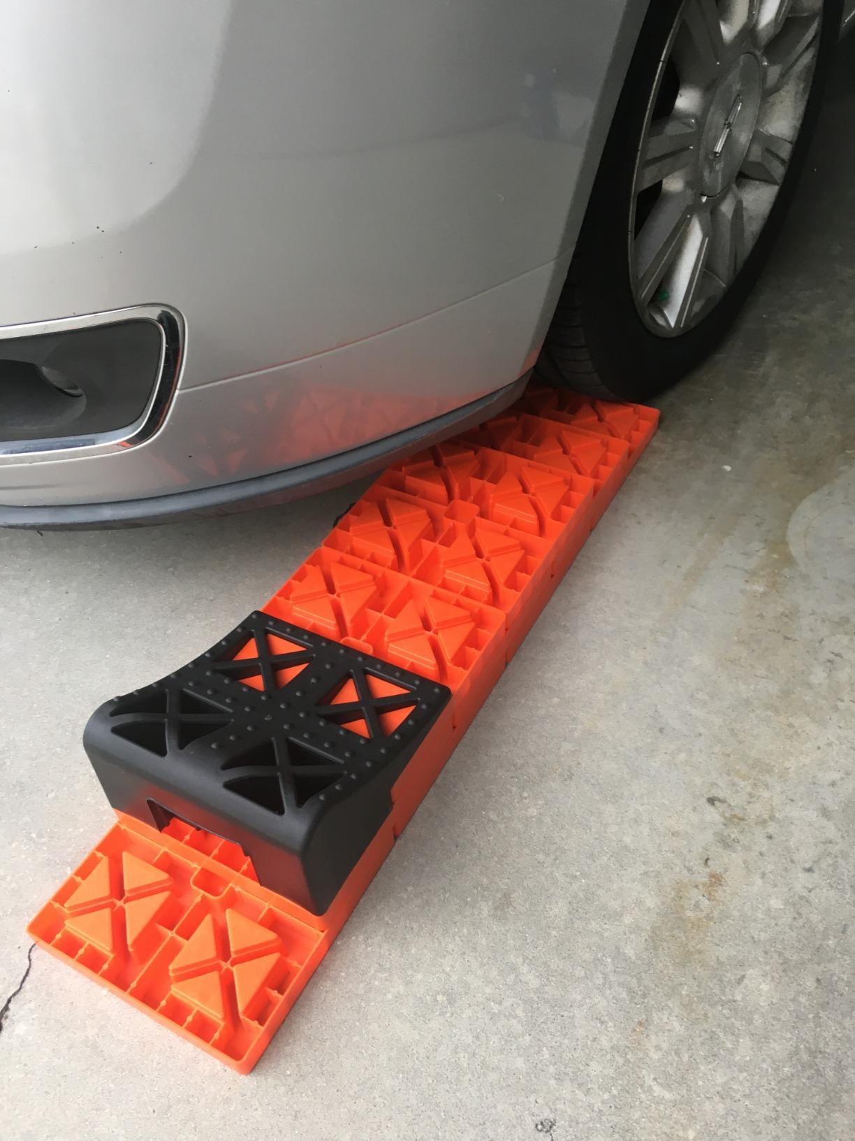 Homeon Wheels 10 Packs Rv/Camper Leveling Blocks, Chocks Anti-Slip Pads Design Include One Wheel Chock and Carrying Bag for Camper Travel Trailer customer photo 2