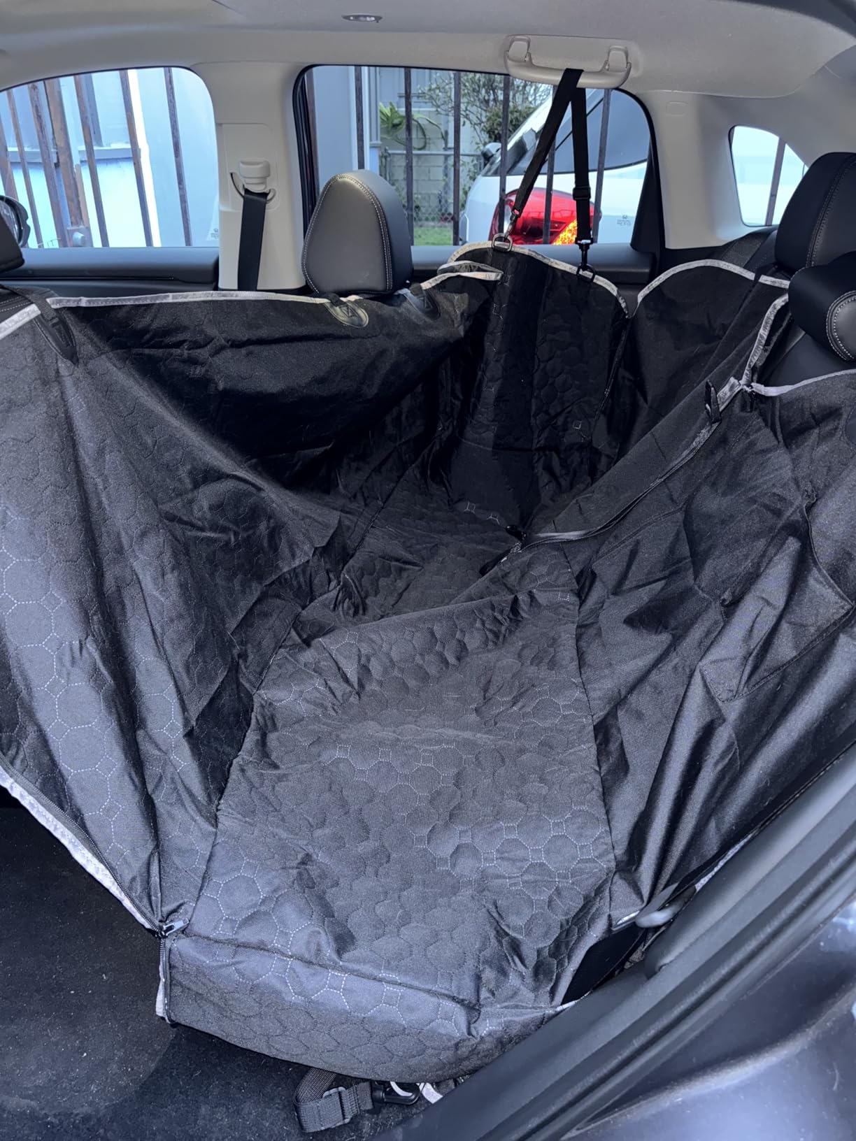 Mancro Dog Car Seat Cover for Back Seat, Waterproof Dog Hammock for Car customer photo 2